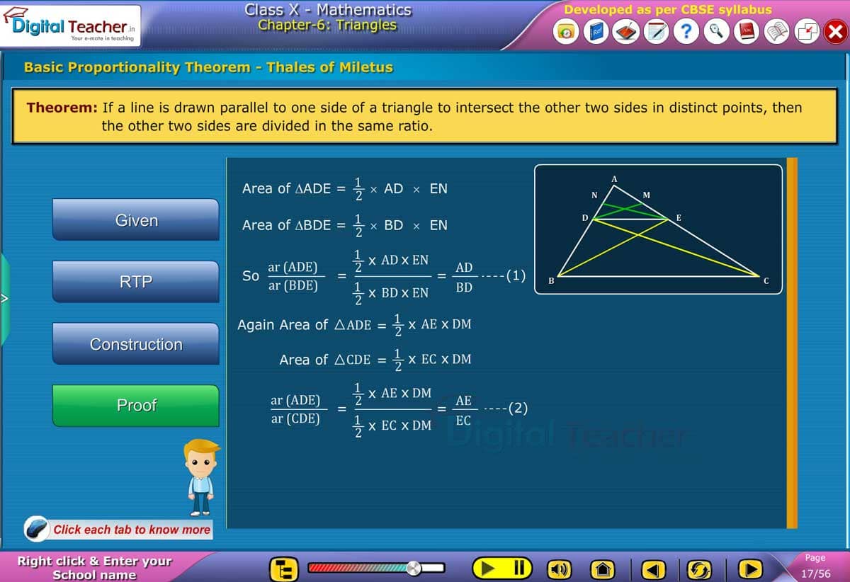 Class 10 Maths Chapter 6 Triangles, Concept of basic proportionality - theorem thales of  miletus